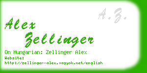 alex zellinger business card